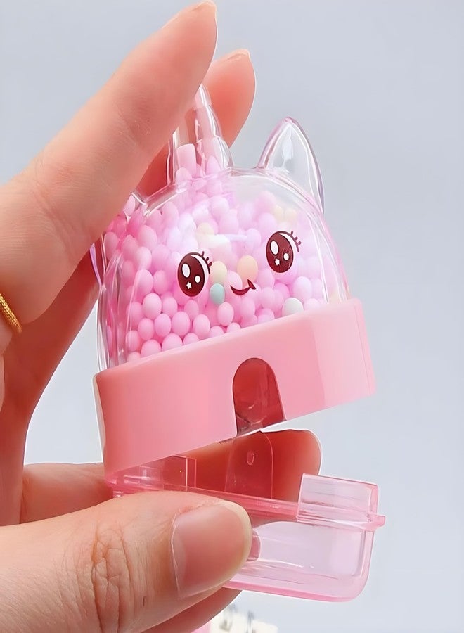 RETRIX Cute Bear Head Balls Pencil Sharpener for Kids - Pencil Sharpener for Kids Stylish, Stationary Set for Kids, Stationary Items - Best Birthday Return Gifts (Pack of 4; Assorted Color) - Image 4